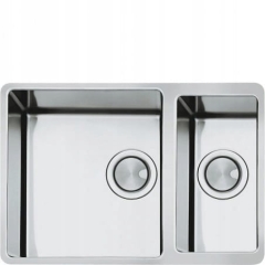 Zlewozmywak 2-komorowy 340x400mm i 180x340mm Smeg VSTR4018-2