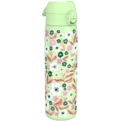 Butelka ION8 Double Wall I8TS500PGDELFLO Teal Delicate Floral