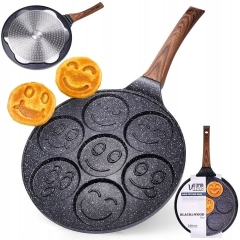 Patelnia GRANITOWA do jajek naleśników placków omletów panceke BUŹKI PLACKI