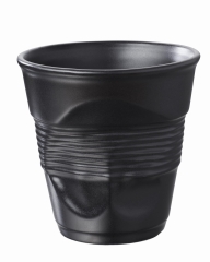 REVOL Froisses Kubek Czarny 180 ml. French Porcelain