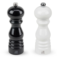 PARIS Zestaw mlynków czarny+biały 18 cm