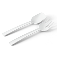 POSATE Zestaw sztućców do sałaty biały