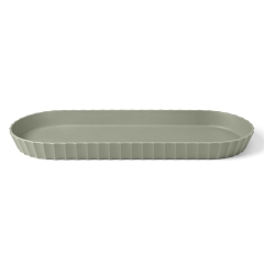 MINERVA Taca owalna 37,5x15 cm zielona