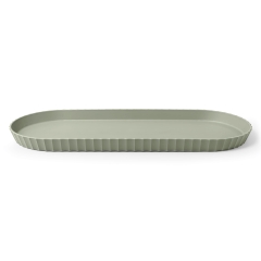 MINERVA Taca owalna 51x20,5 cm zielona