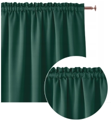 Zasłona Zaciemniająca Zielona 140x280 Taśma Żabki