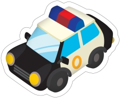 Poduszka 3D Kształtka Dekoracyjna Policja
