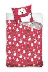 Komplet Pościeli Pościel Świąteczna 160x200 cm