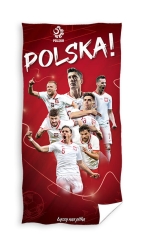 POLSKA Reprezentacja Piłka Nożna Ręcznik 70 X 140 cm