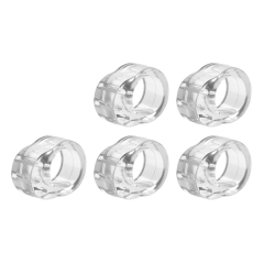Odbojnik na klamkę 5 szt. Ø17mm, PVC, przezroczysty