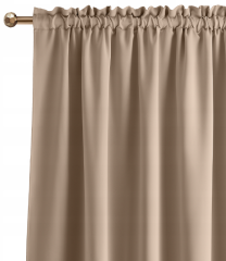 Zasłona Zaciemniająca Beżowa 140x280 Taśma Żabki