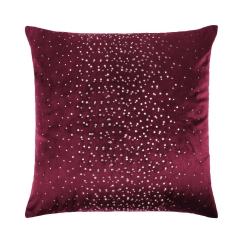 Bordowa Poszewka Velvetowa Do Zasłony 45x45