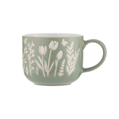 Kubek 400ml. Green Tulip In The Meadow