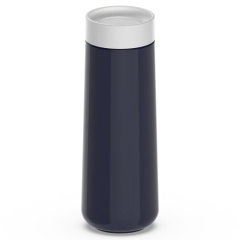 Kubek podróżny 350ml. indygo/biel, Travel