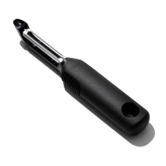 Obieraczka ząbkowana prosta, czarna, Good Grip