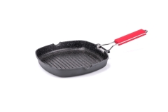Patelnia grillowa ze składaną rączką 24cm ind
