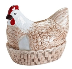 Pojemnik Kura ceramiczna do przechowywania jaj