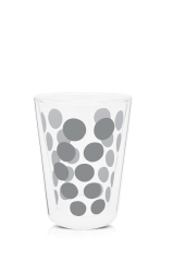 Zestaw 2szklanek 350ml z łyżeczkami, srebrny