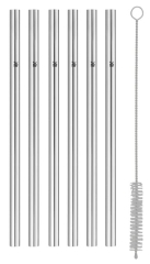 Zestaw słomek  18 cm 7el., Baric