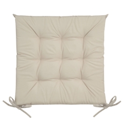 Kremowa Poduszka na siedzisko krzesło fotel ogrodowy 40x40x5cm