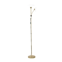Lampa Podł Gustav 60W E27+40We14 Mosiadz