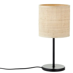 Lampa Stoł Carvi 1 x e27 Czarny Raffia