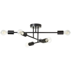 Lampa Suf Lina 6 x e27 Czarna