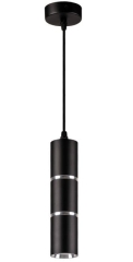 Lampa Wisz Bamboo 1 x gu10 Czarna Srebro