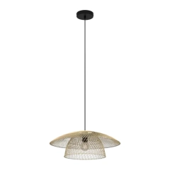 Lampa Wisz Banili 1 x e27 Czarna Bambus