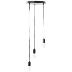 Lampa Wisz Lina 3 x e27 Czarna