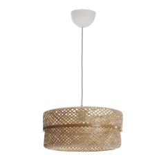 Lampa Wisz Palanga 1 x e27 Biala Bambus