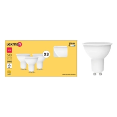 Lex 3 x gu10 5,4W 510 lm 2,7Tk 100St Pl