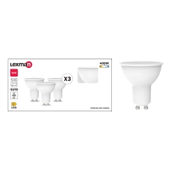 Lex 3 x gu10 5,4W 510 lm 4Tk 100St Pl
