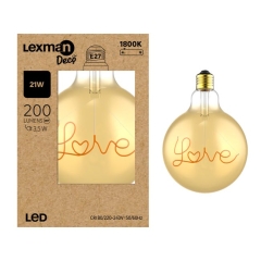 Lex Deko Love E27 3,5W200 lm 1,8Tk Amb Gl
