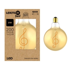 Lex Deko Music E27 3,5W200 lm1,8Tk Amb Gl