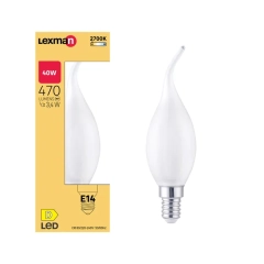 Lex E14 Fil Pło 3,4W 470 lm 2,7Tk mlGl