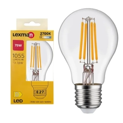Lex E27 Fil Bań 7,8W 1055 lm 2,7Tk Cl Gl