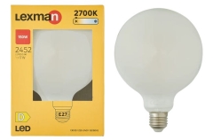 Lex E27 Fil G125 17W 2452 lm 2,7Tk mlGl
