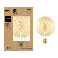 Lex E27 Fil G125 4W 200 lm 1,8Tk Amb Gl