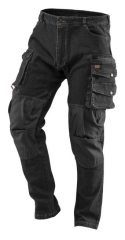 Neo Spodnie Robocze Denim Czarne L