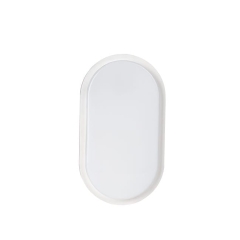 Plafon Ezy 2160 lm 4Tk Ip65 Owal 27 cm Bia