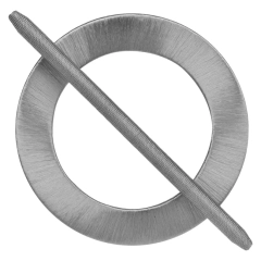 Upinacz do Zasłon Walda D15 cm Srebrny