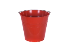 Wiadro 7  l Emaliowane Czerwone Rim