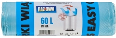 Worki na  Smieci Uszy 60  l 20 szt/Niebieski