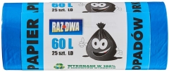Worki Niebieskie 25  szt 60 L