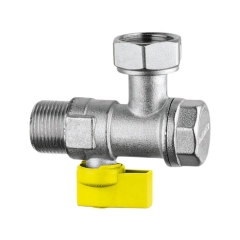 Zawór Kulowy Kątowy Gaz 1/2" z Filtrem