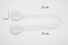 Upinacz Dekoracyjny z Magnesem 27 cm Kremowy