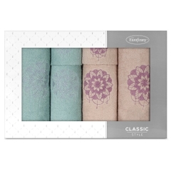 Ręcznik Lotus 53 x 37 x 11 cm Pudrowy Róż  1 szt.