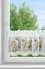 Firana Gotowa Flora 150 x 30 cm Biała