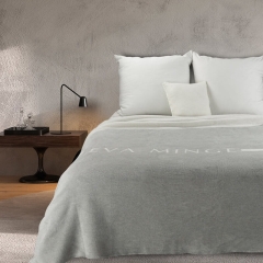 Koc Silk 220 x 240 cm Srebrny