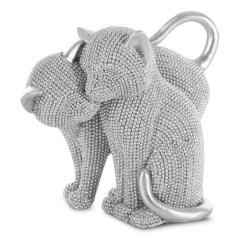 Figurka Dekoracyjna Eldo 16 x 10 x 13 cm Srebrna